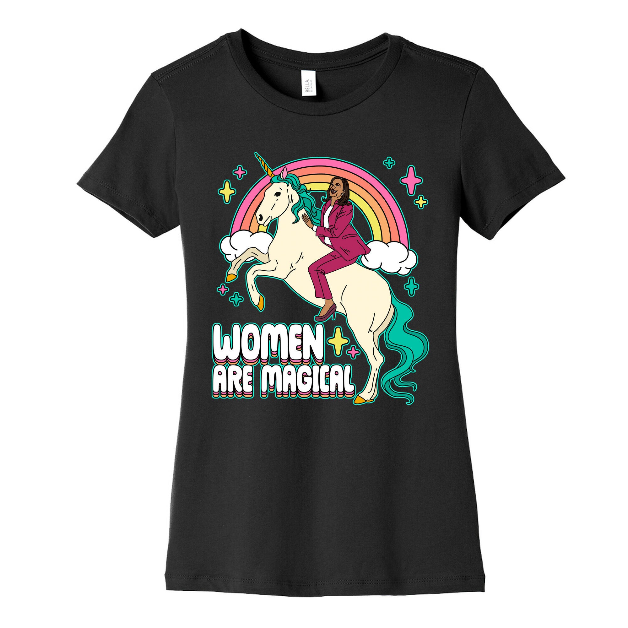 Women are Magical Kamala Harris Unicorn Womens Cotton Tee
